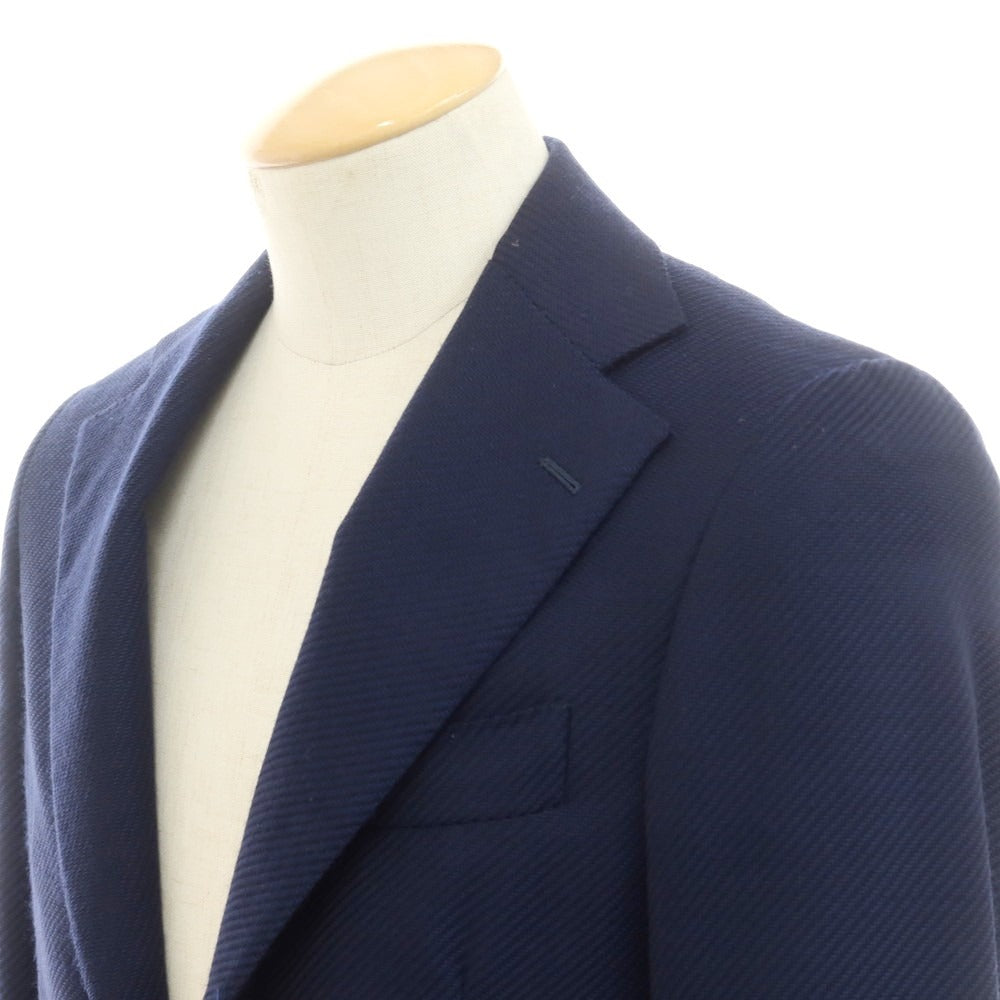 【中古】ベルベスト Belvest ウール テーラードジャケット ネイビー【 44 】【 状態ランクB 】【 メンズ 】