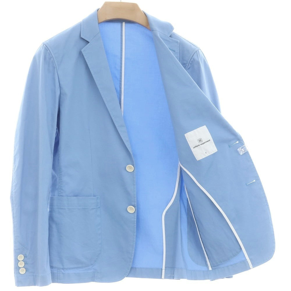 【中古】ユニフォームエクスペリメント uniform experiment ストレッチコットン カジュアルジャケット ライトブルー【 2 】【 状態ランクC 】【 メンズ 】