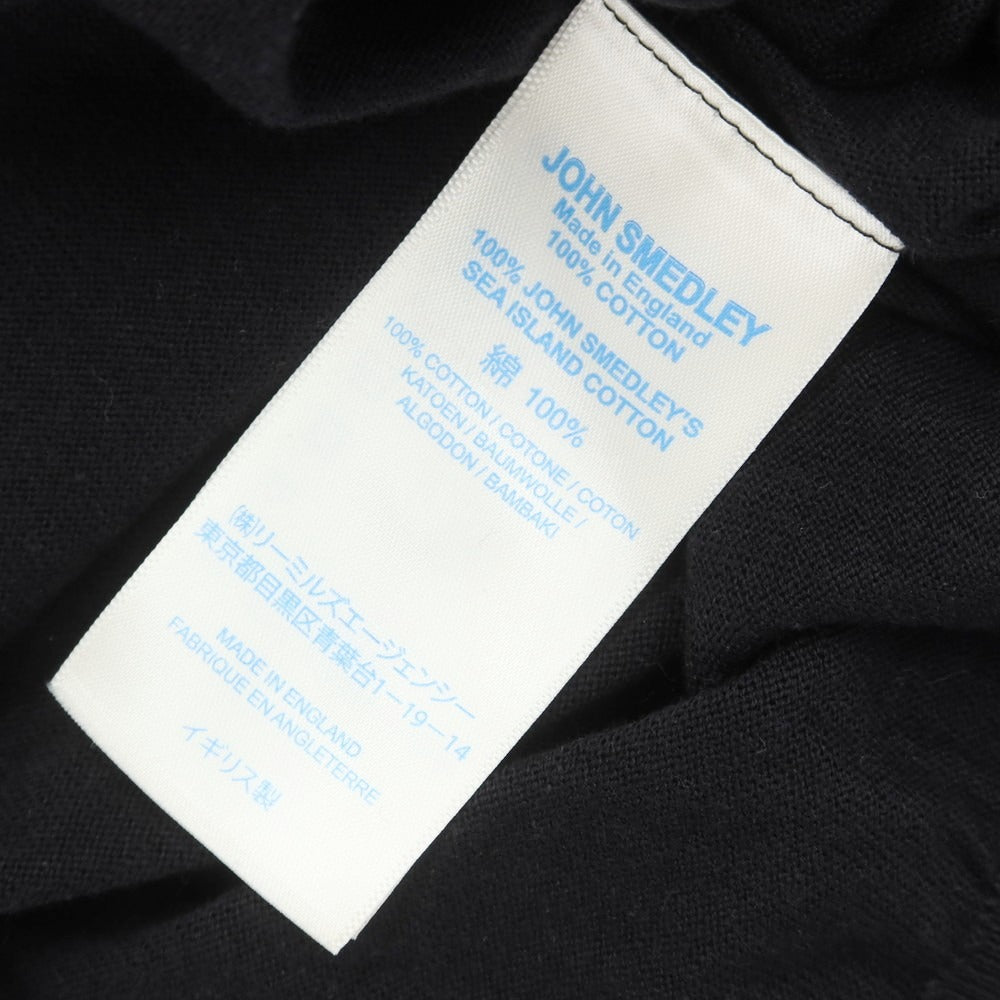 【中古】ジョンスメドレー JOHN SMEDLEY ハイゲージ コットン 半袖 ポロニット ブラック【 XL 】【 状態ランクB 】【 メンズ 】