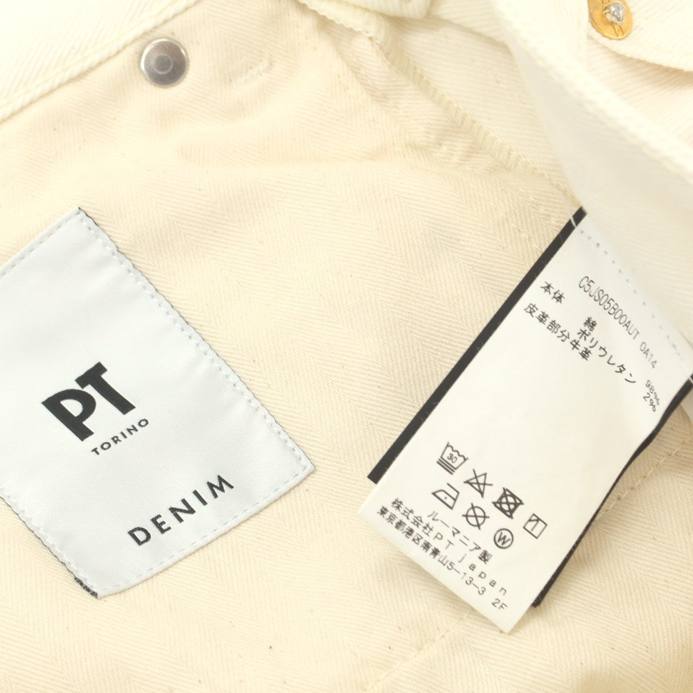 【中古】ピーティートリノ デニム PT TORINO DENIM BREAKBEAT ストレッチ コットン デニムパンツ ホワイト【 30 】【 状態ランクA 】【 メンズ 】