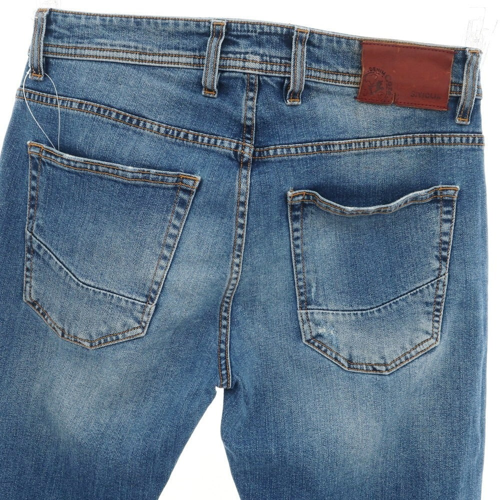 【中古】シビリア SIVIGLIA ダメージ加工 ストレッチ コットン ジーンズ デニムパンツ ブルー【 31 】【 状態ランクB 】【 メンズ 】