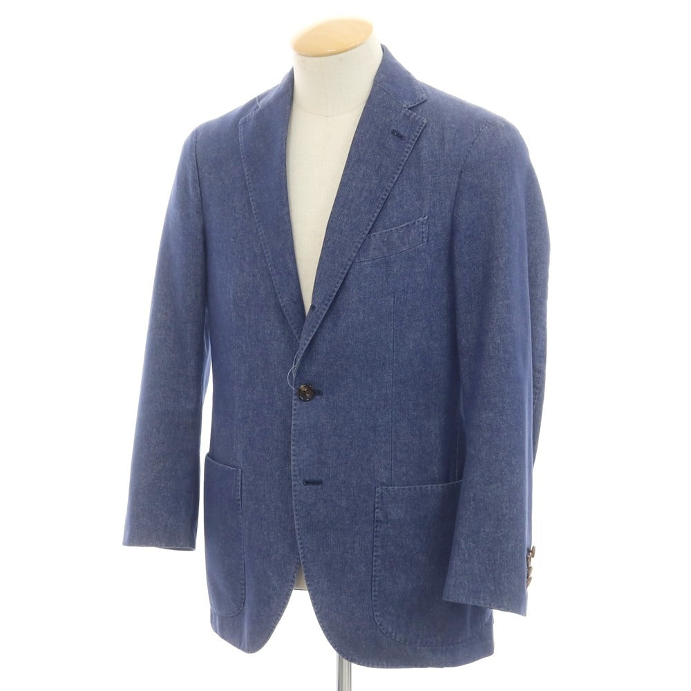 【中古】ラルディーニ LARDINI デニム カジュアルジャケット ネイビー【 44 】【 状態ランクC 】【 メンズ 】