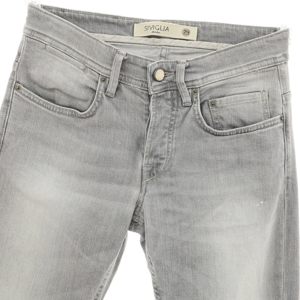 【中古】シビリア SIVIGLIA ストレッチ コットン ジーンズ デニムパンツ グレー【 29 】【 状態ランクB 】【 メンズ 】