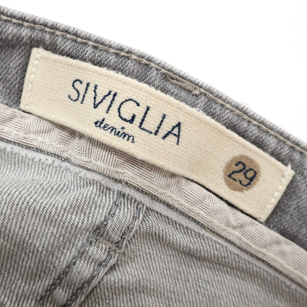 【中古】シビリア SIVIGLIA ストレッチ コットン ジーンズ デニムパンツ グレー【 29 】【 状態ランクB 】【 メンズ 】