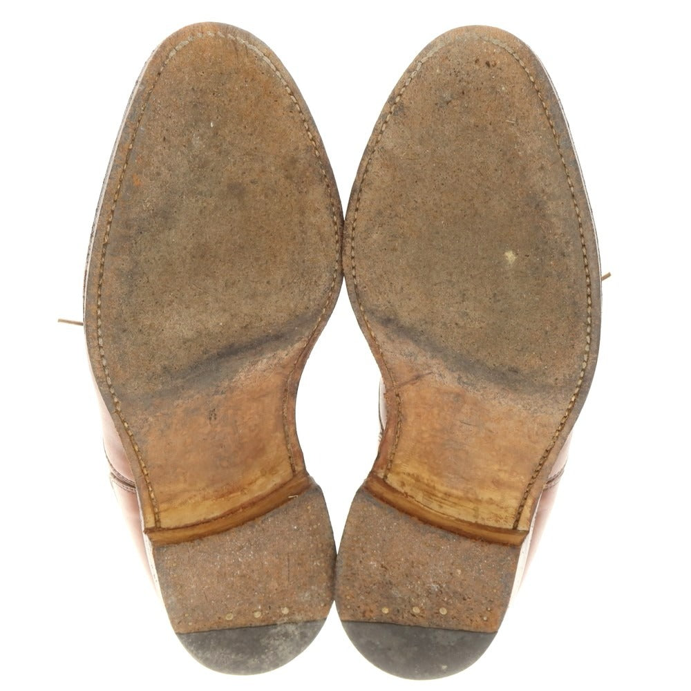 【中古】グレンソン GRENSON ストレートチップ ドレスシューズ ブラウン【 5 1/2 】【 状態ランクD 】【 メンズ 】