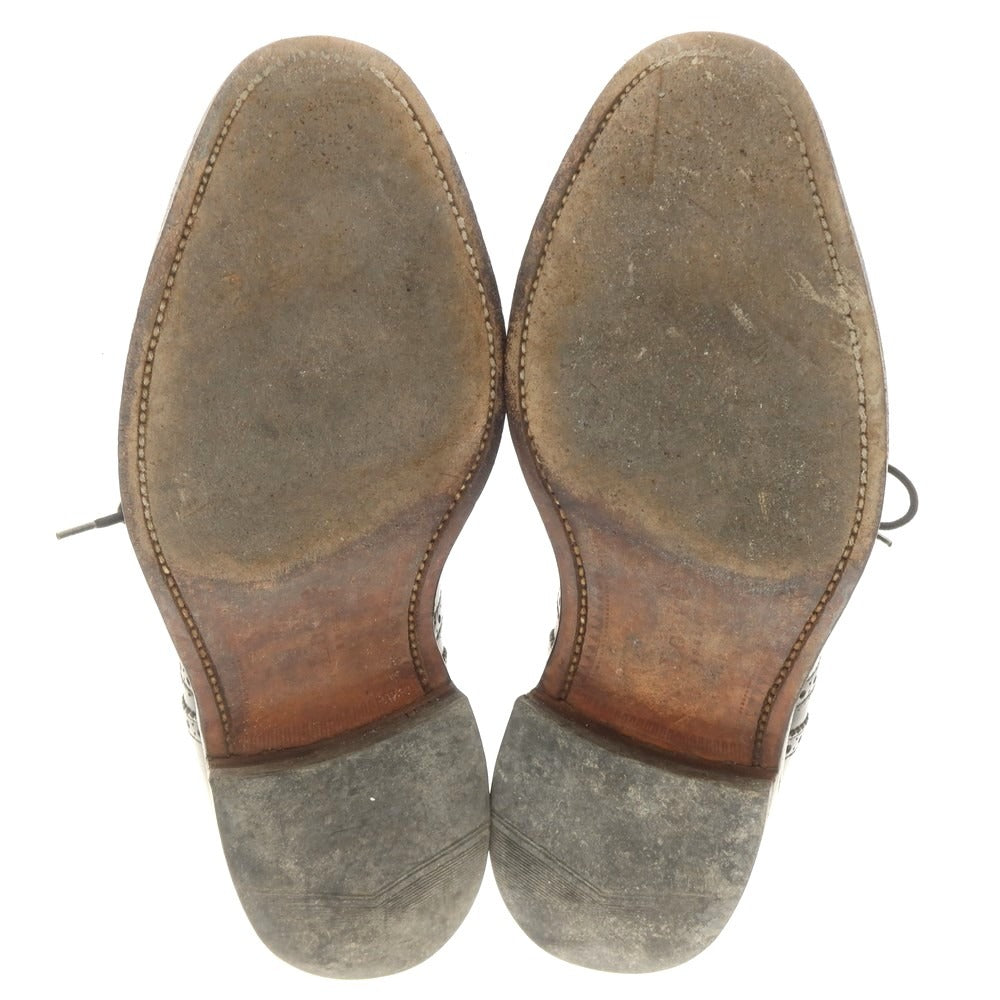 【中古】ローク Loake カーフ ウイングチップ ドレスシューズ ブラック【 6 】【 状態ランクD 】【 メンズ 】