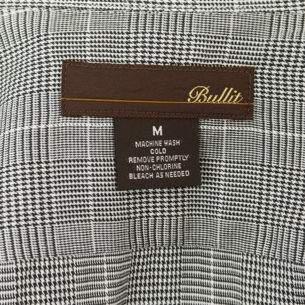 【中古】ブリット Bullit コットン チェック カジュアルシャツ グレー【 M 】【 状態ランクC 】【 メンズ 】