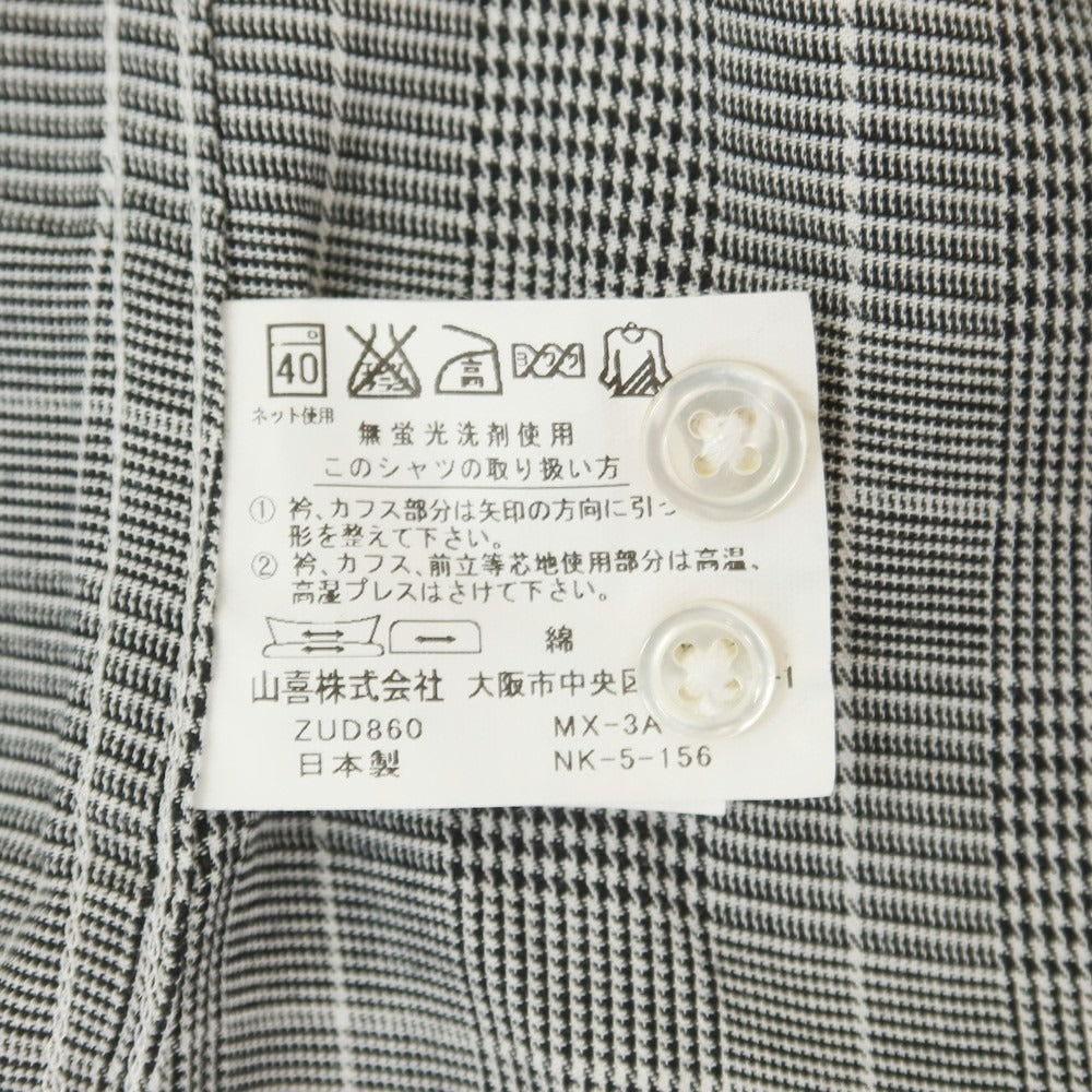 【中古】ブリット Bullit コットン チェック カジュアルシャツ グレー【 M 】【 状態ランクC 】【 メンズ 】