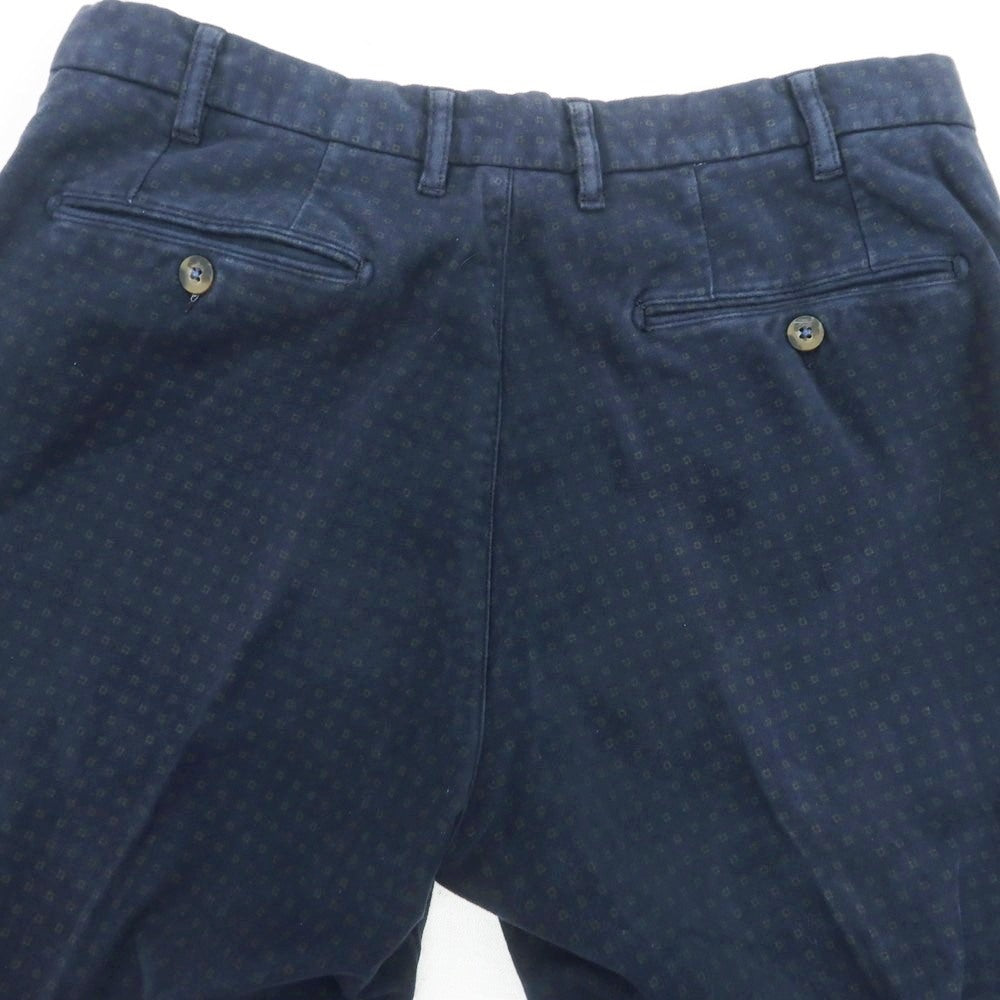 【中古】ジェイダブリューブライン J.W.BRINE ストレッチ コットン カジュアルスラックスパンツ ネイビーxオリーブ【 50 】【 状態ランクC 】【 メンズ 】