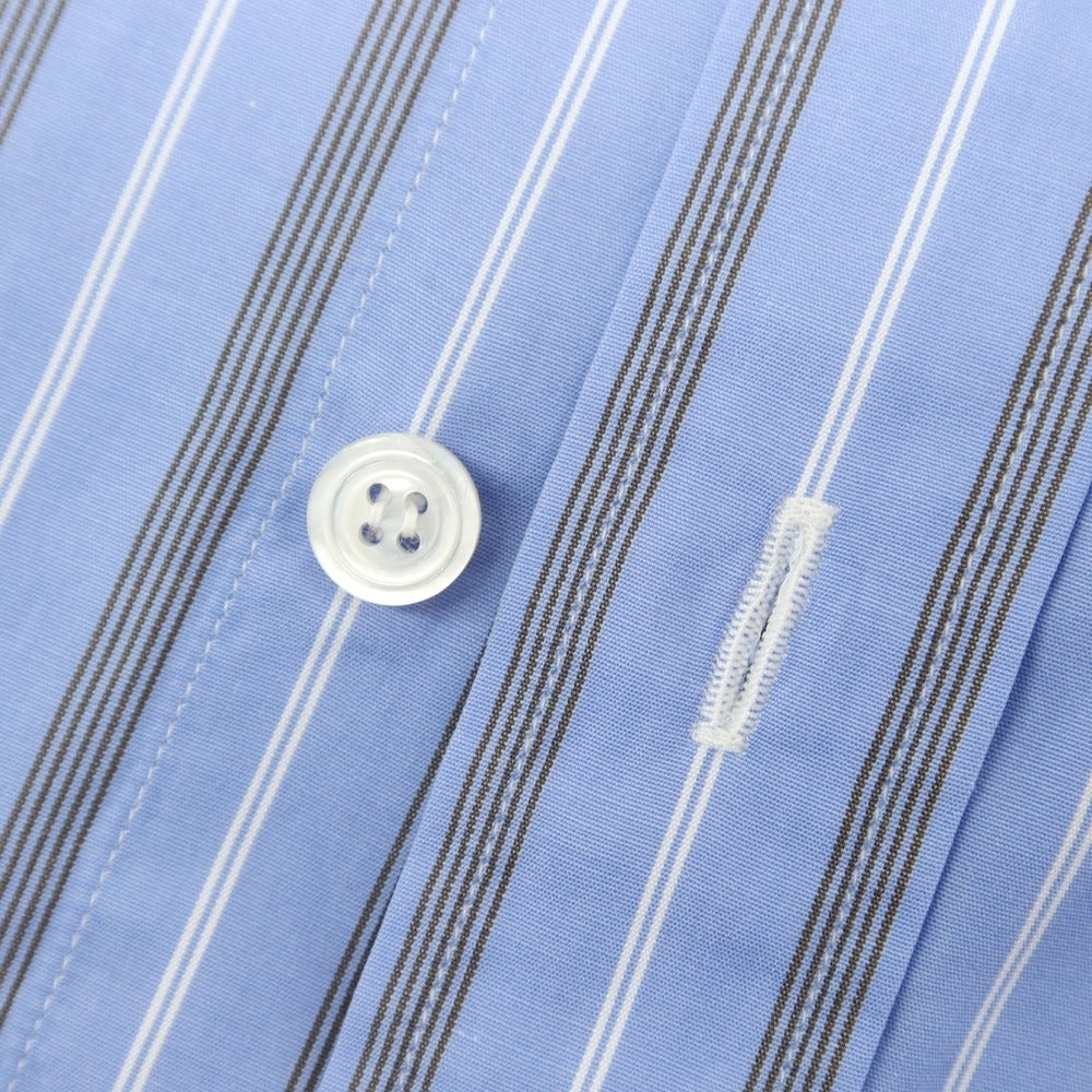 【中古】シャルベ CHARVET コットン ストライプ ドレスシャツ ブルーxホワイト【 38 】【 状態ランクB 】【 メンズ 】
