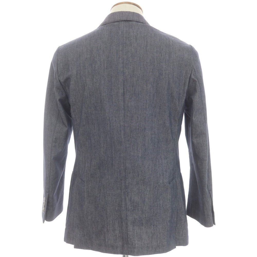 【中古】ラルディーニ LARDINI デニム ダブルジャケット ネイビー【 48 】【 状態ランクB 】【 メンズ 】