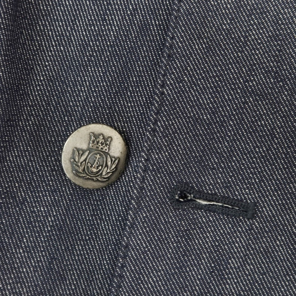 【中古】ラルディーニ LARDINI デニム ダブルジャケット ネイビー【 48 】【 状態ランクB 】【 メンズ 】