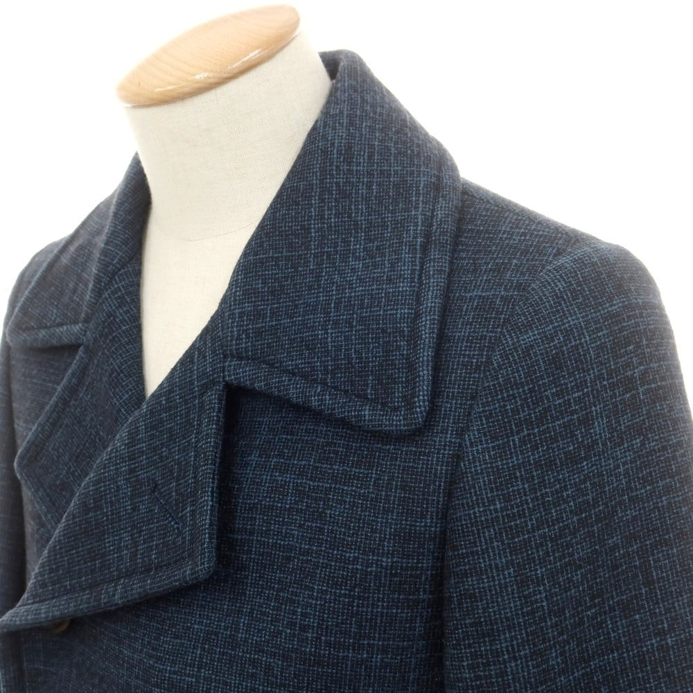 【中古】ボリオリ BOGLIOLI ウールコットンナイロン ピーコート ネイビー【 44 】【 状態ランクB 】【 メンズ 】