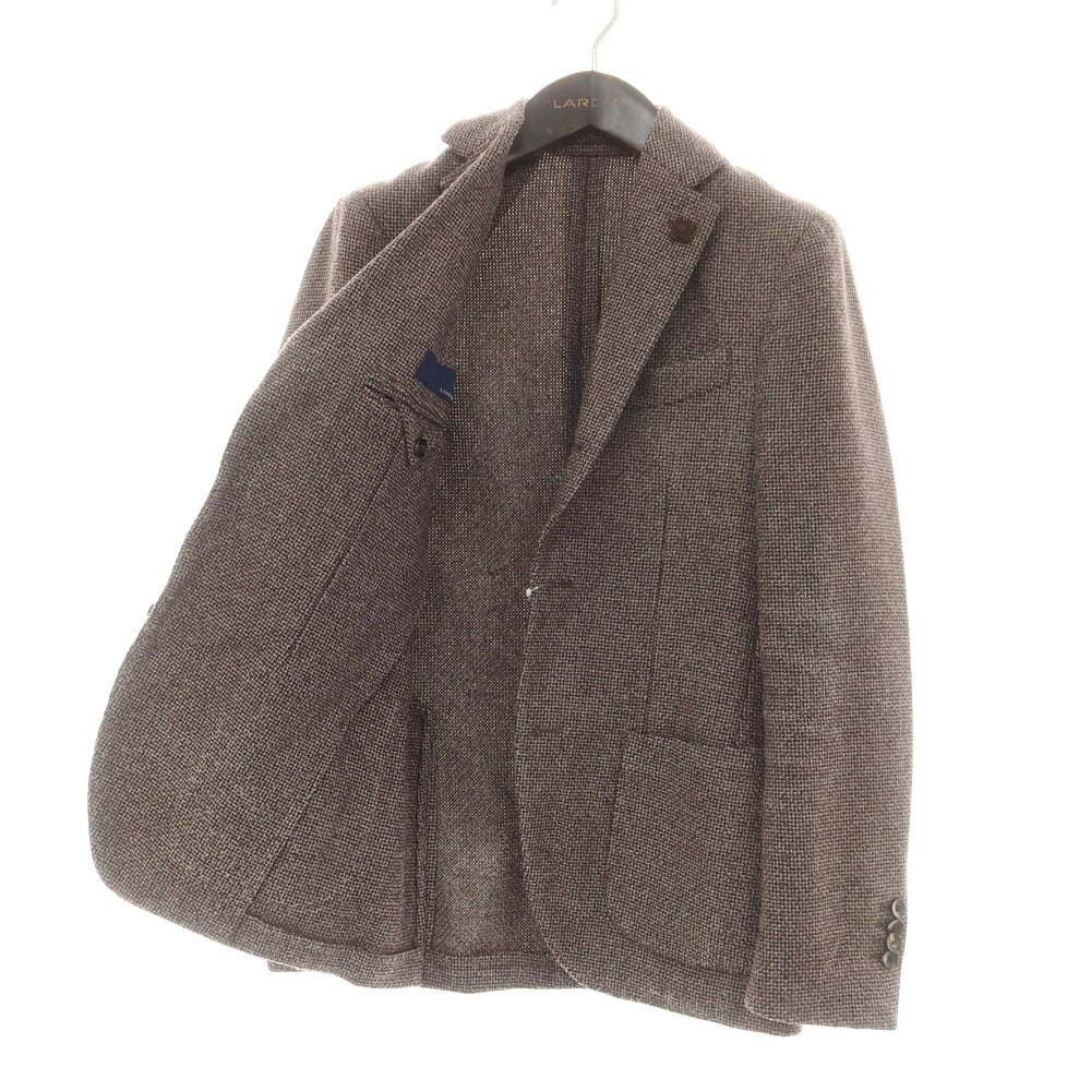 【中古】ラルディーニ LARDINI ウールポリエステル テーラードジャケット ブラウン【 42 】【 状態ランクC 】【 メンズ 】