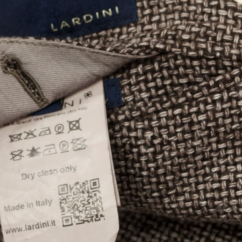 【中古】ラルディーニ LARDINI ウールポリエステル テーラードジャケット ブラウン【 42 】【 状態ランクC 】【 メンズ 】