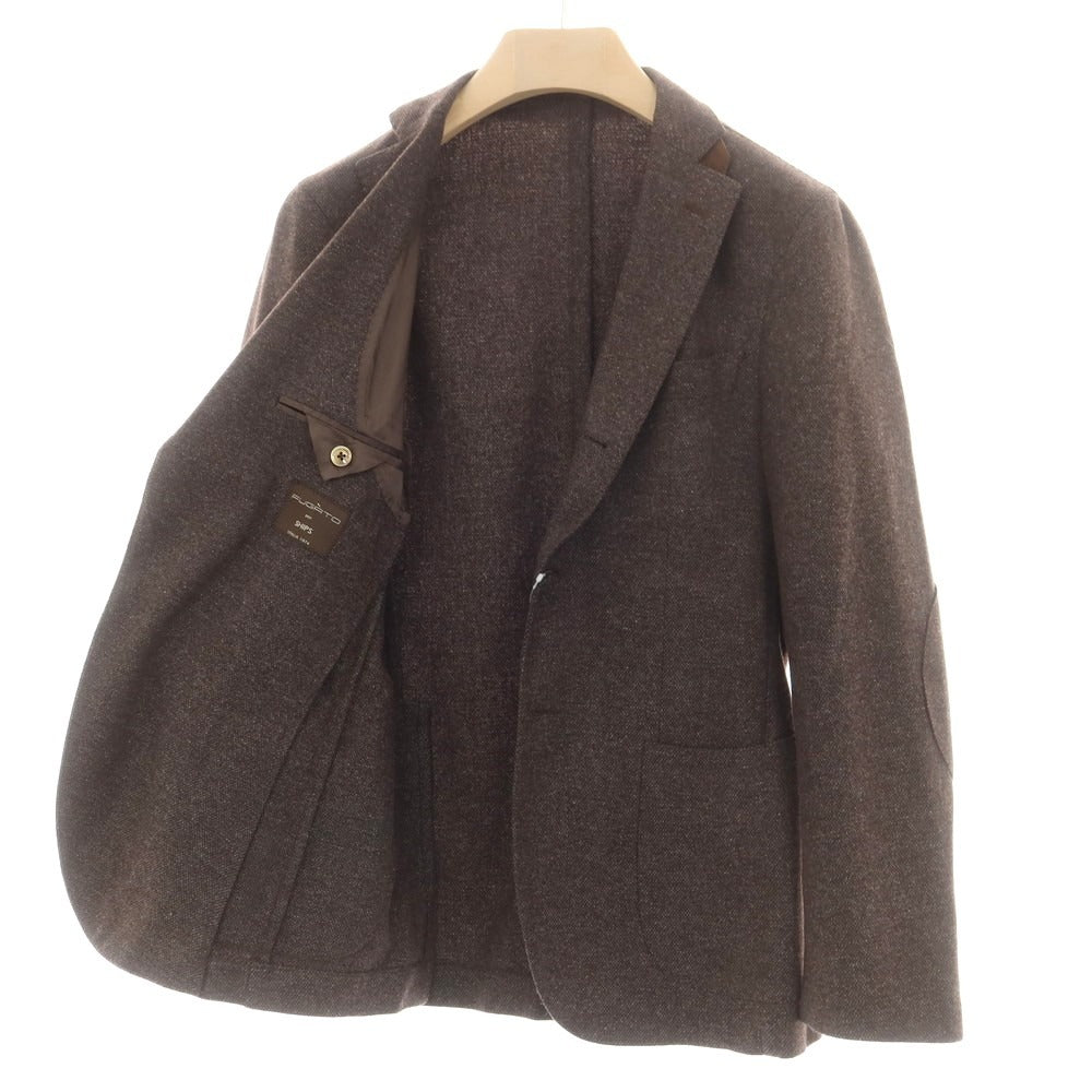 【中古】フガート FUGATO SHIPS別注 ウールポリエステル テーラードジャケット ブラウン【 42 】【 状態ランクC 】【 メンズ 】