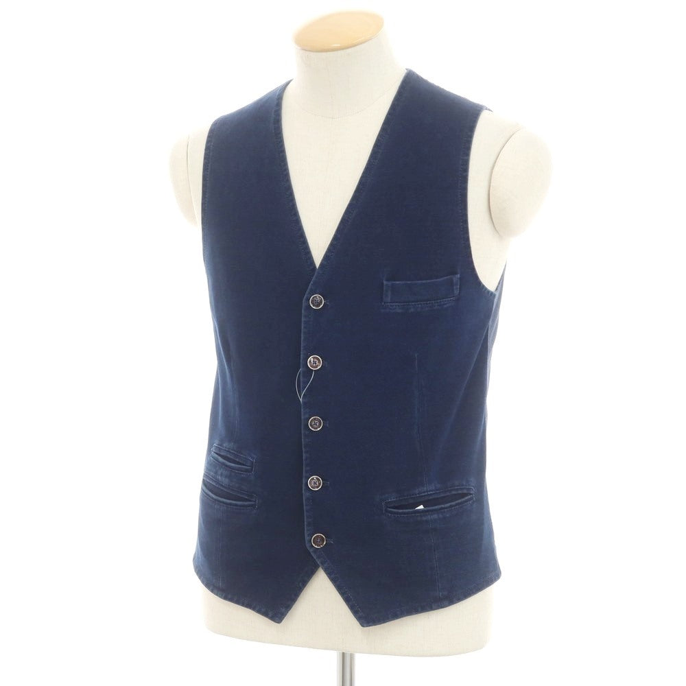 【中古】チルコロ1901 CIRCOLO 1901 ジャージーコットン ジレ ベスト ネイビー【 44 】【 状態ランクB 】【 メンズ 】