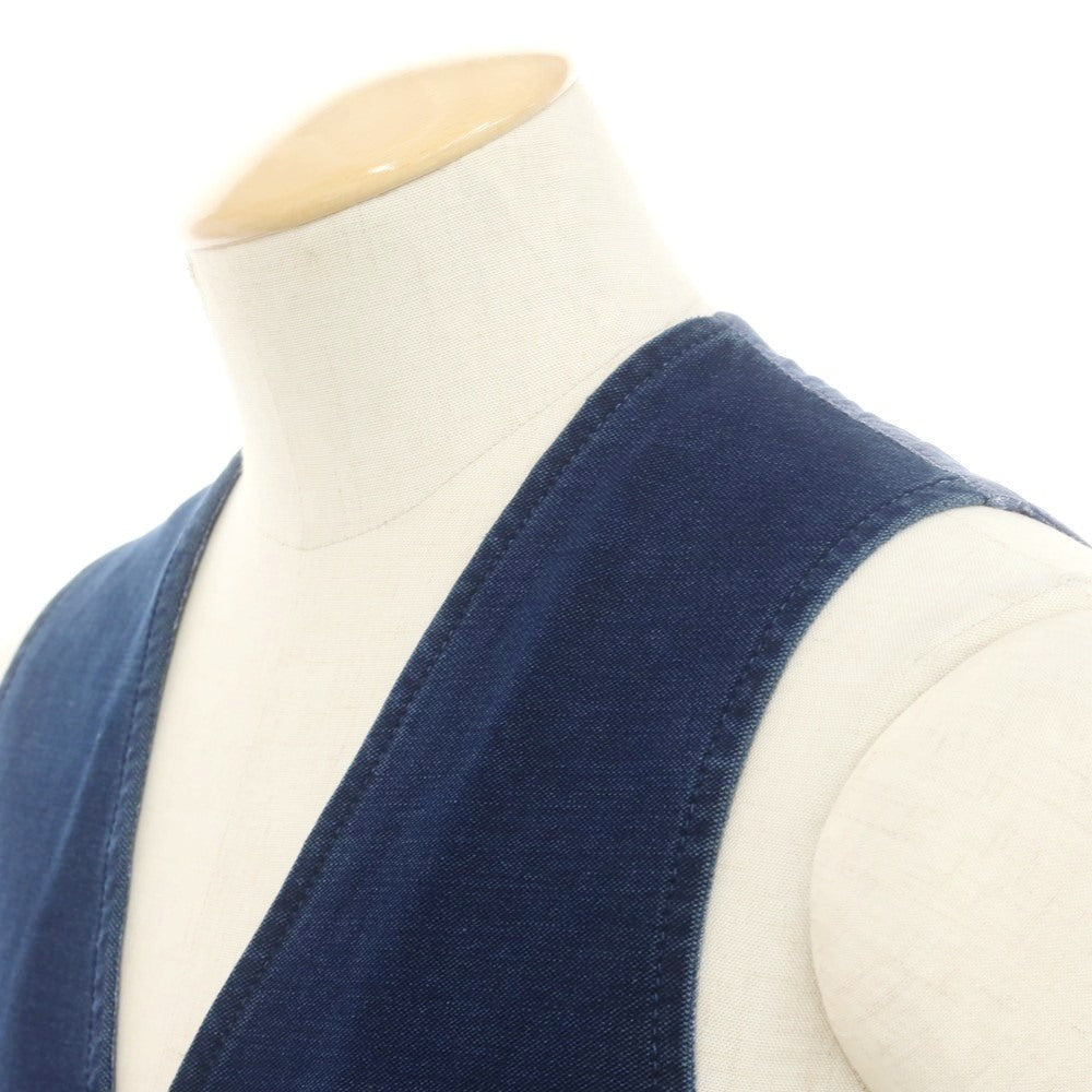 【中古】チルコロ1901 CIRCOLO 1901 ジャージーコットン ジレ ベスト ネイビー【 44 】【 状態ランクB 】【 メンズ 】