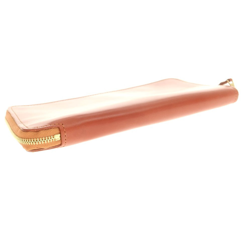 【中古】グレンロイヤル GLENROYAL ブライドルレザー ジップアラウンド 長財布 レディッシュブラウン【 状態ランクB 】【 メンズ 】