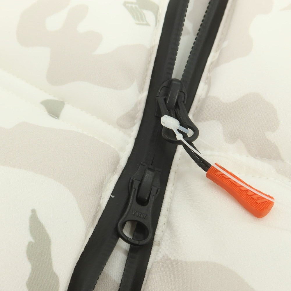 【中古】ヒョウドウプロダクツ HYOD PRODUCTS ポリエステル カモフラ柄 ダウンベスト ホワイト【 LL 】【 状態ランクB 】【 メンズ 】