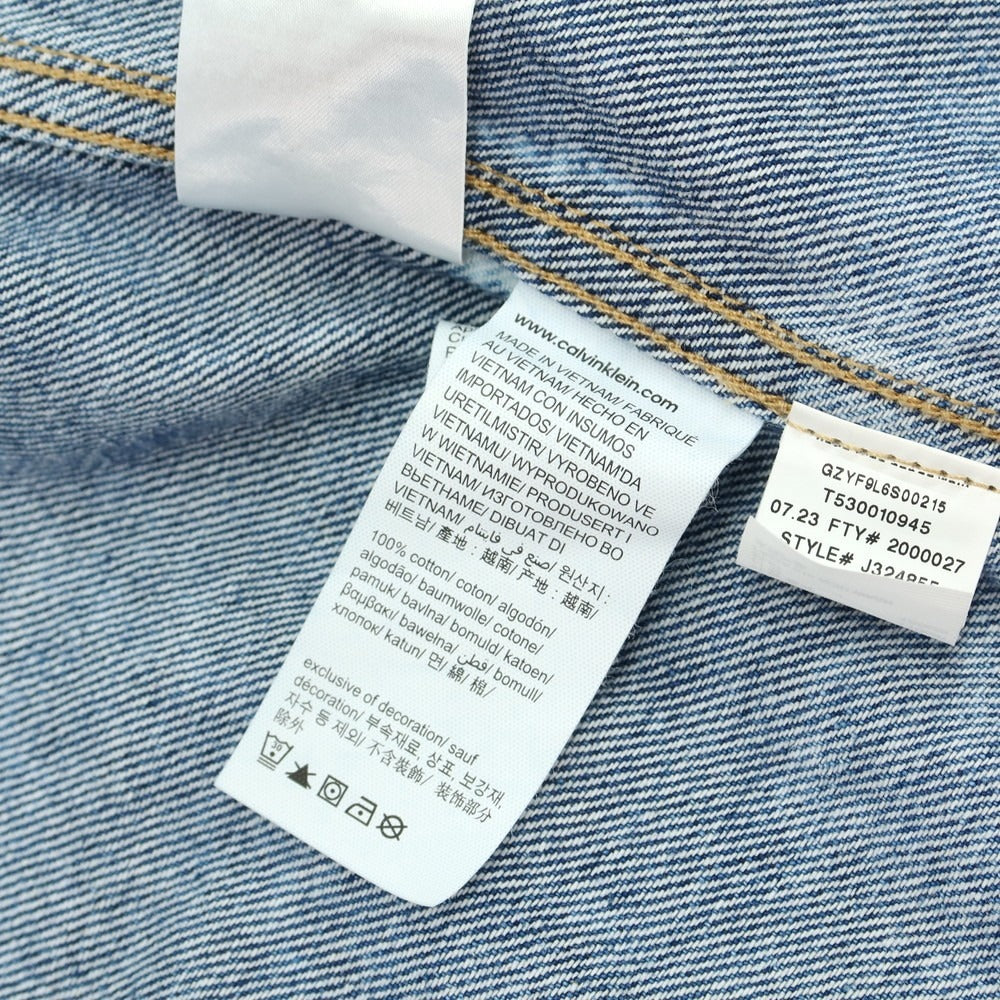 【中古】カルバンクラインジーンズ Calvin klein Jeans コットン デニムジャケット ブルー【 XL 】【 状態ランクB 】【 メンズ 】