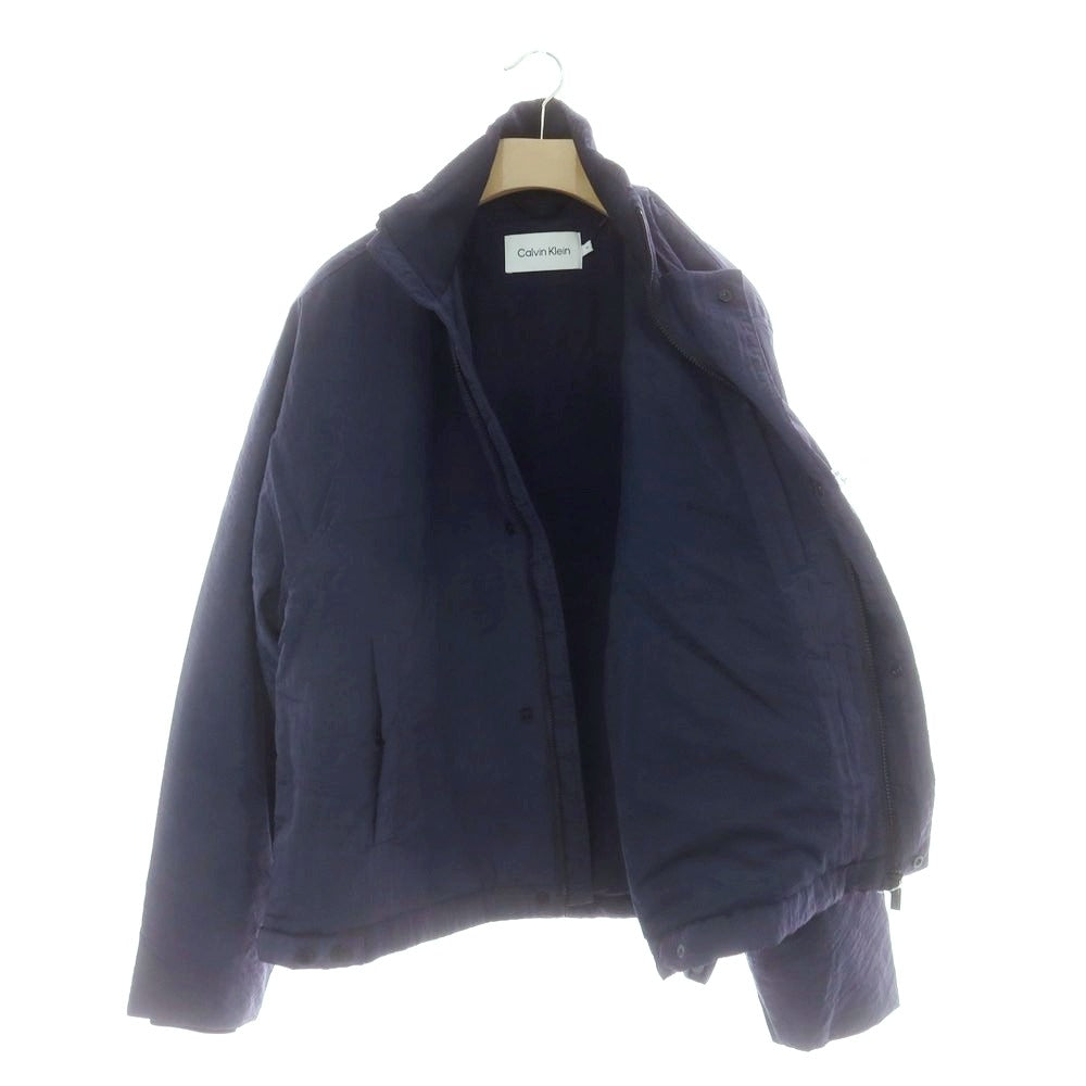 【中古】【未使用】カルバンクライン Calvin Klein ナイロン 中綿ブルゾン ネイビー【 M 】【 状態ランクS 】【 メンズ 】