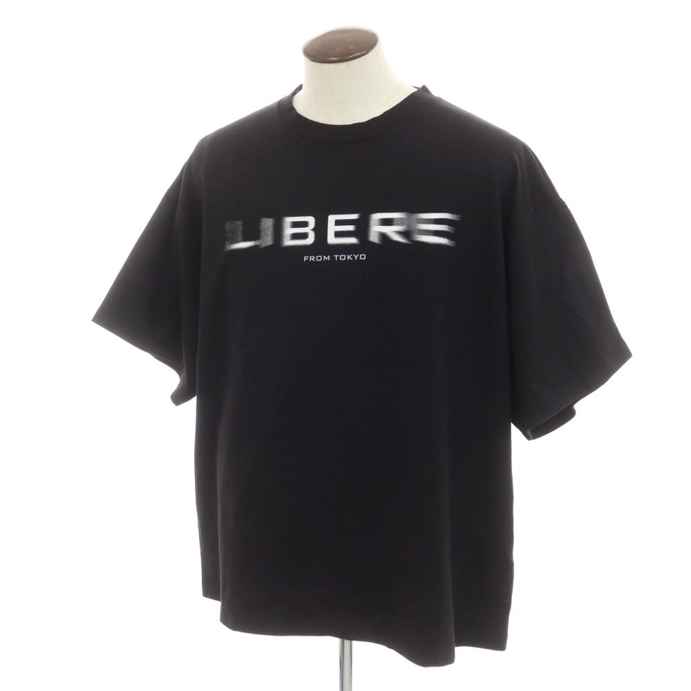 【中古】リベーレ LIBERE コットン クルーネック 半袖Tシャツ ブラック【 3 】【 状態ランクA 】【 メンズ 】