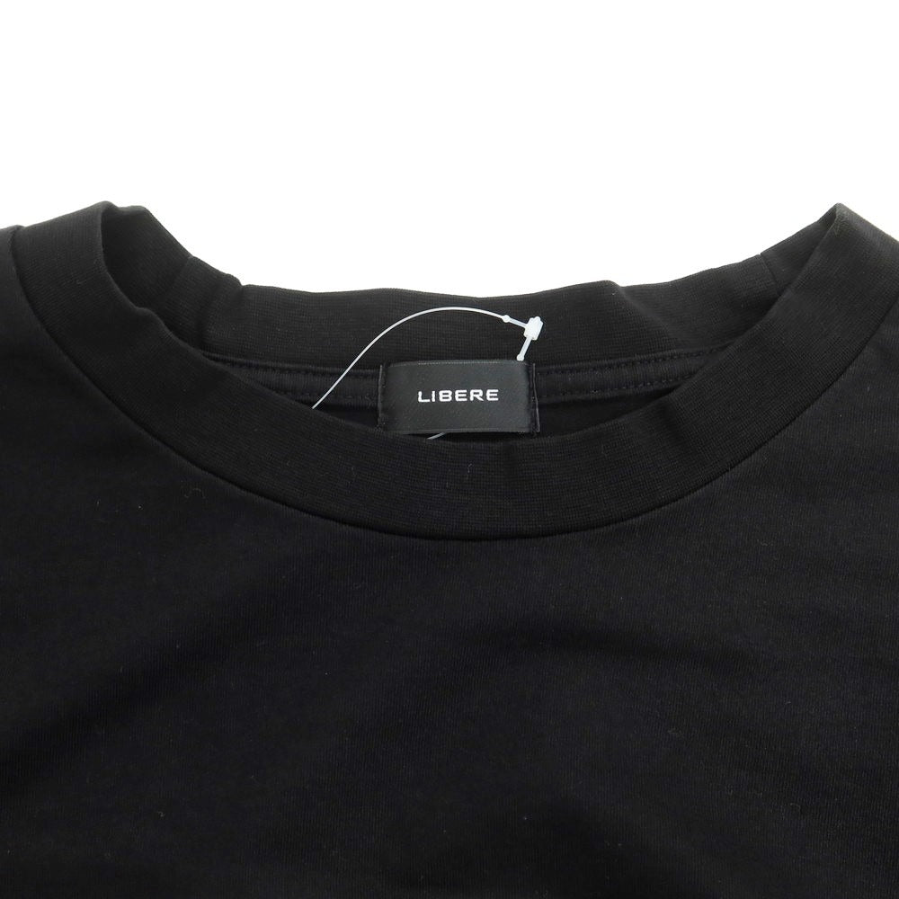 【中古】リベーレ LIBERE コットン クルーネック 半袖Tシャツ ブラック【 3 】【 状態ランクA 】【 メンズ 】