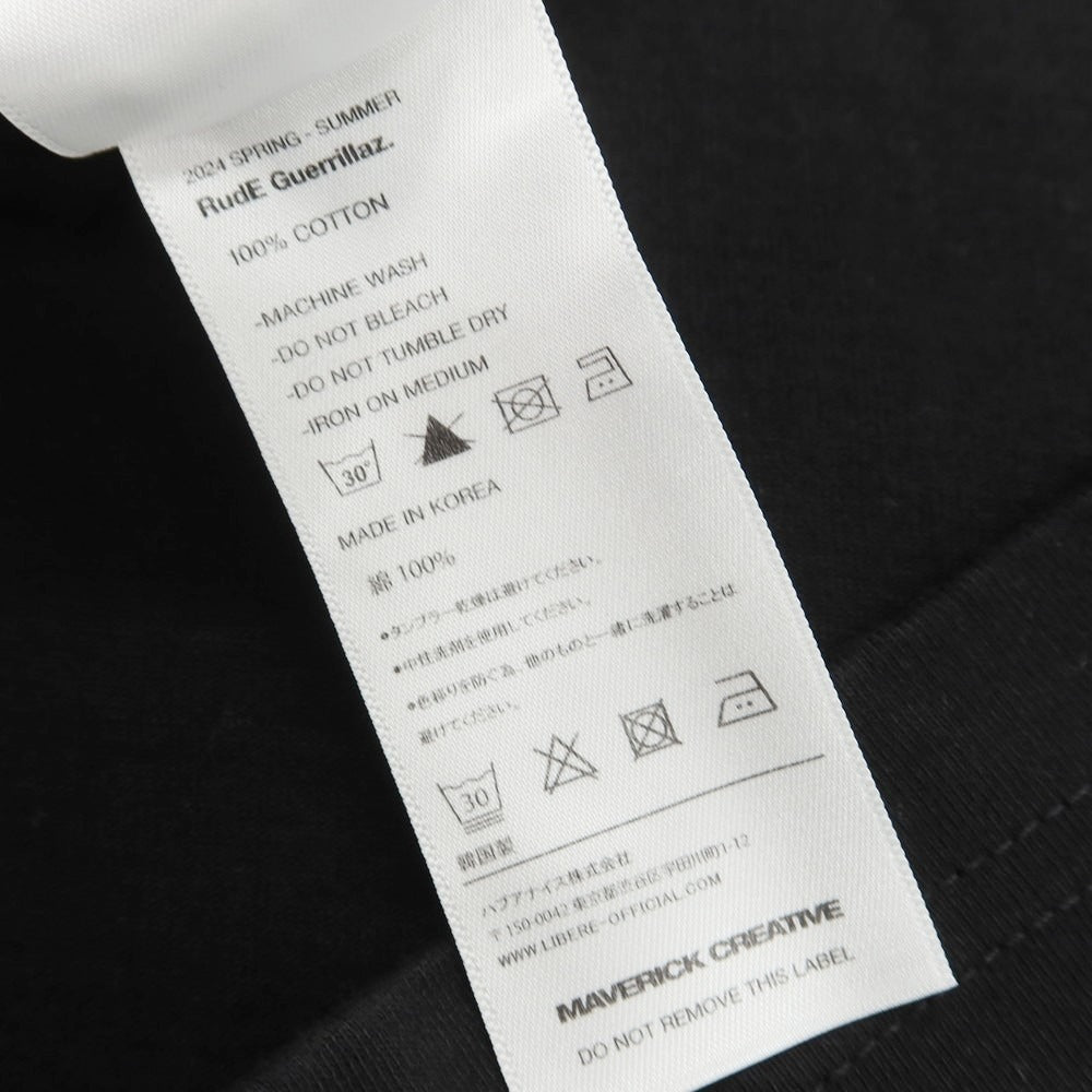 【中古】リベーレ LIBERE コットン クルーネック 半袖Tシャツ ブラック【 3 】【 状態ランクA 】【 メンズ 】
