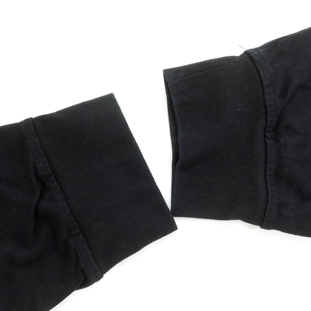 【中古】サプライヤー SUPPLIER コットン クルーネック 長袖Tシャツ ホワイトxブラック【 XL 】【 状態ランクB 】【 メンズ 】