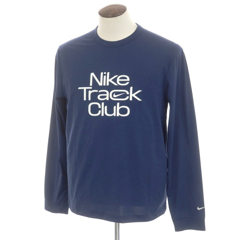 【中古】ナイキ NIKE ポリエステル クルーネック 長袖Tシャツ ネイビー【 XL 】【 状態ランクB 】【 メンズ 】