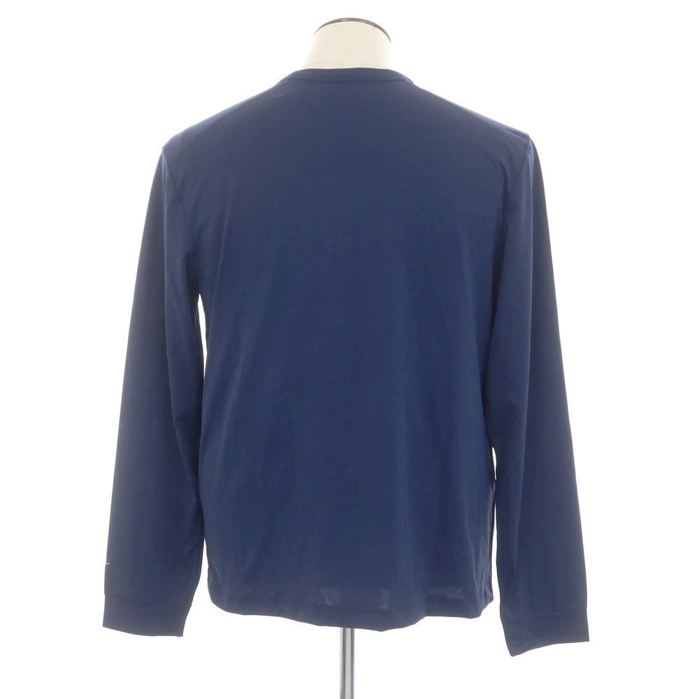【中古】ナイキ NIKE ポリエステル クルーネック 長袖Tシャツ ネイビー【 XL 】【 状態ランクB 】【 メンズ 】