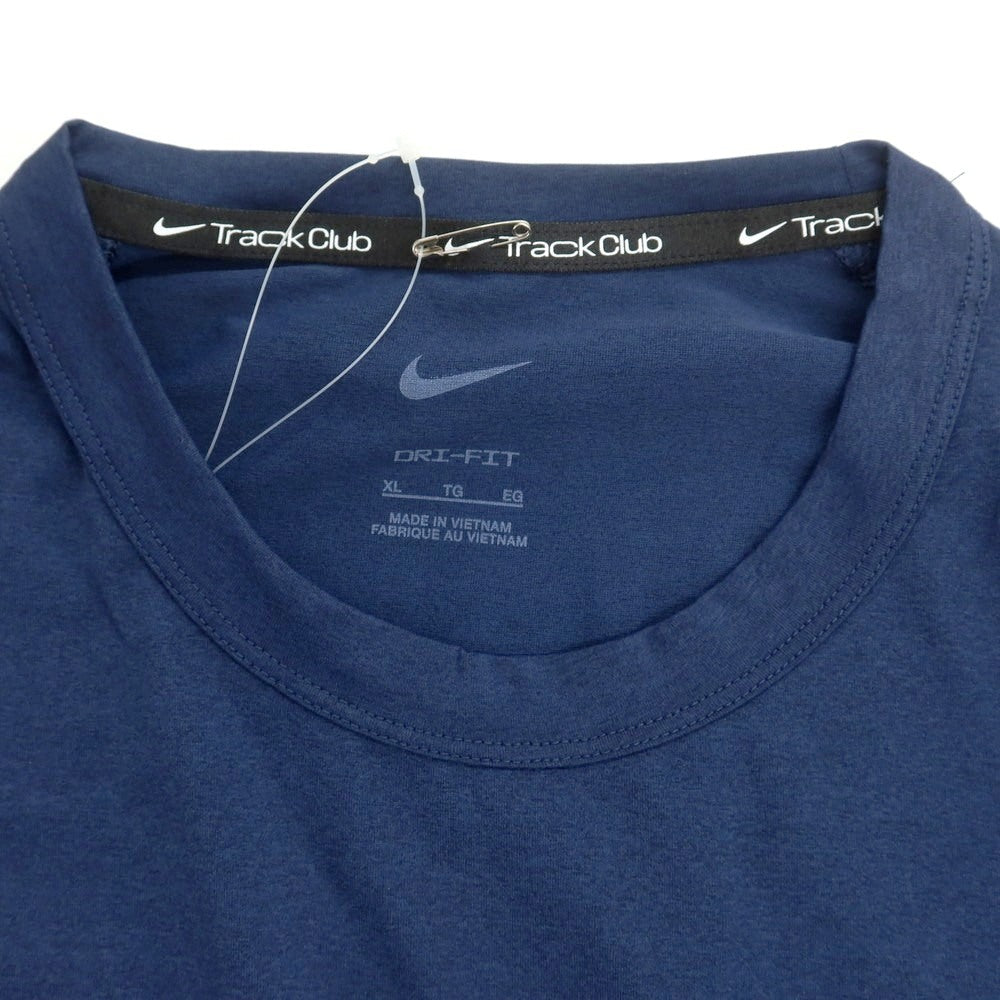 【中古】ナイキ NIKE ポリエステル クルーネック 長袖Tシャツ ネイビー【 XL 】【 状態ランクB 】【 メンズ 】