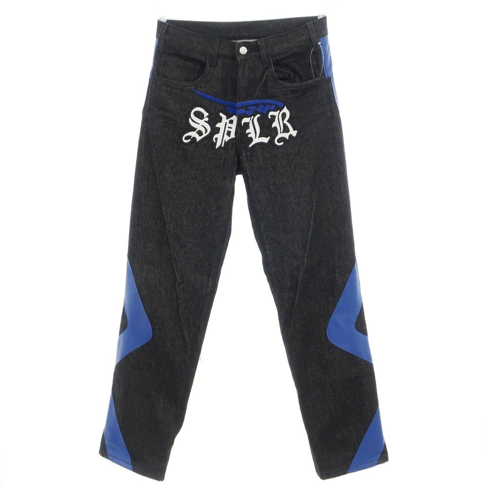 【中古】サプライヤー SUPPLIER コットン ジーンズ デニムパンツ ブラックxブルー【 M 】【 状態ランクB 】【 メンズ 】