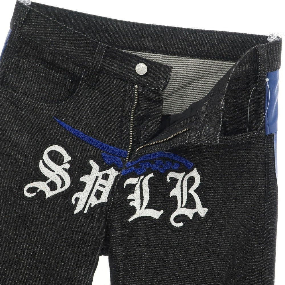 【中古】サプライヤー SUPPLIER コットン ジーンズ デニムパンツ ブラックxブルー【 M 】【 状態ランクB 】【 メンズ 】