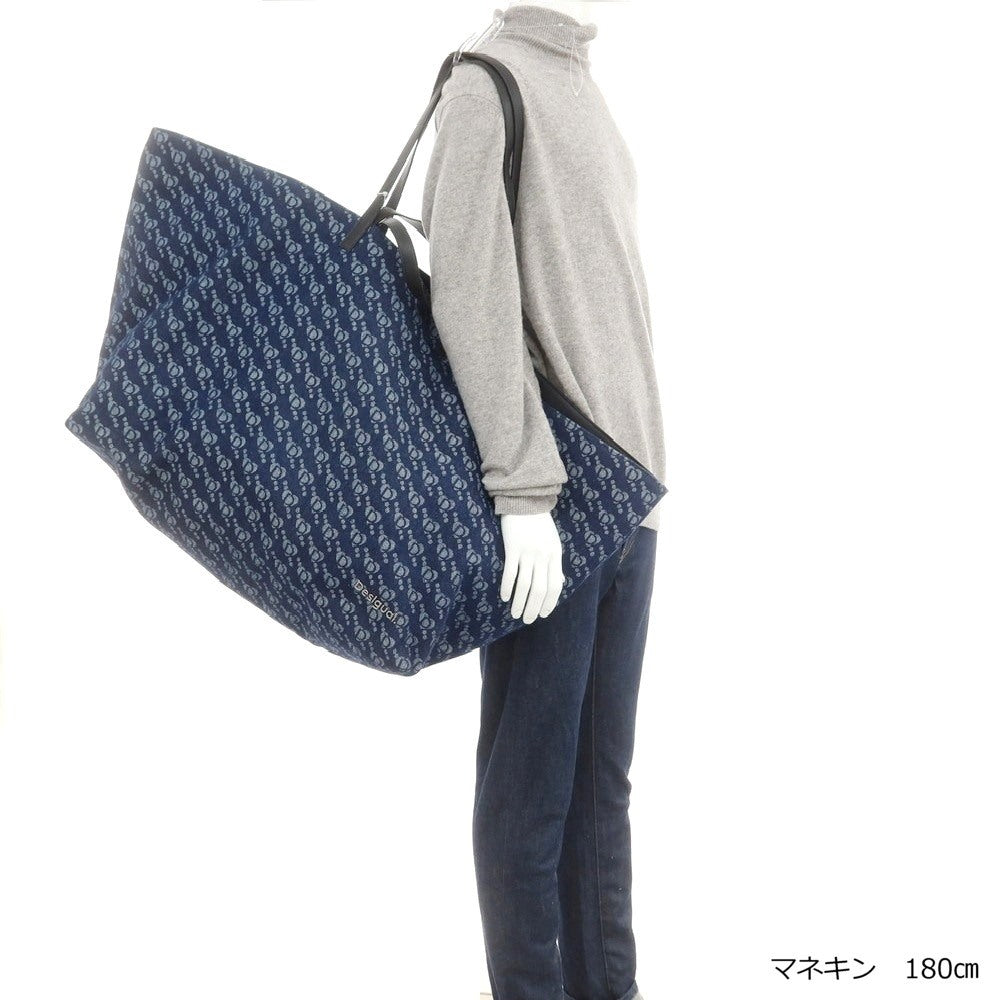 【中古】デジグアル Desigual デニム 特大 トートバッグ ネイビー【 状態ランクB 】【 メンズ 】