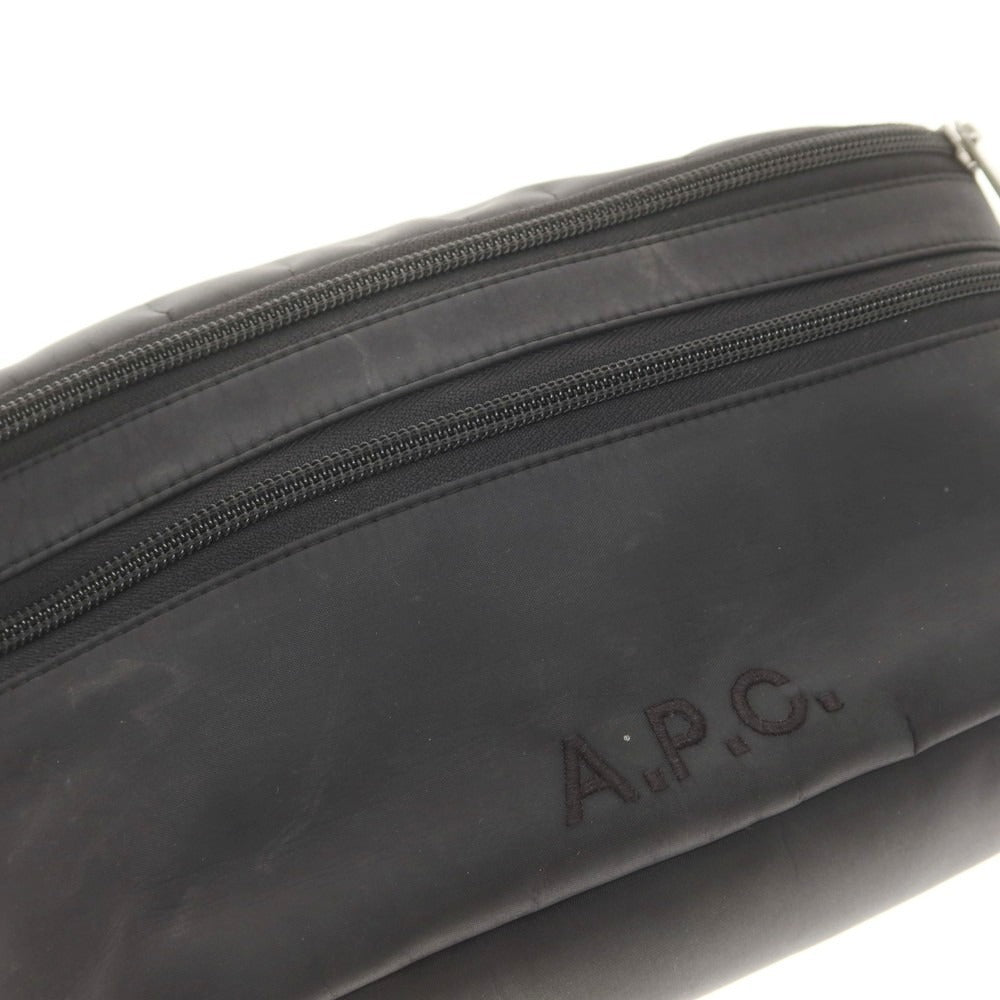 【中古】アーペーセー A.P.C. ナイロン ウエストバッグ ブラック【 状態ランクB 】【 メンズ 】