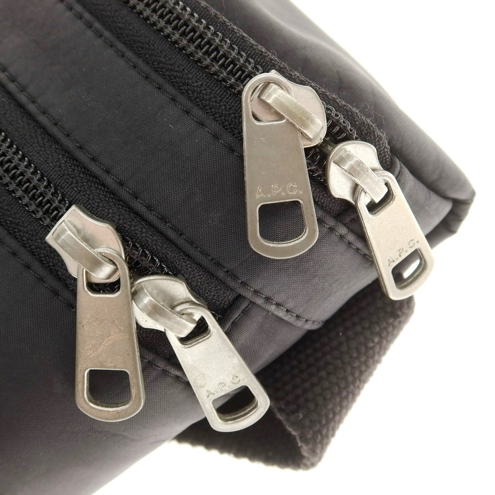 【中古】アーペーセー A.P.C. ナイロン ウエストバッグ ブラック【 状態ランクB 】【 メンズ 】