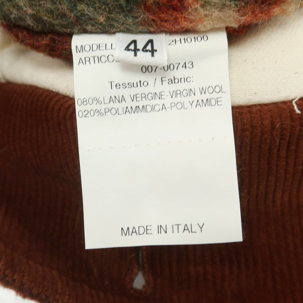 【中古】チャットシーウィン chat c win ウールナイロン チェック ワークジャケット レッドxグリーン【 44 】【 状態ランクA 】【 メンズ 】