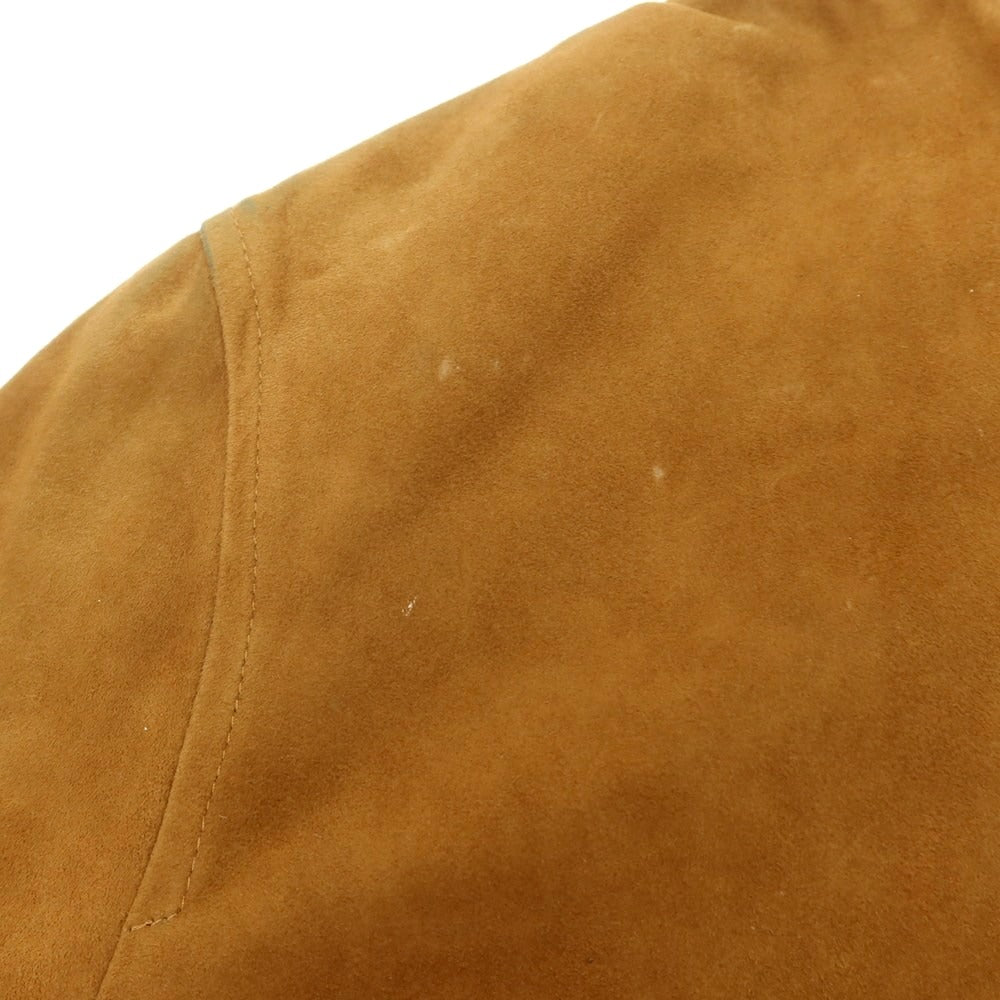 【中古】アカミネ Y.Akamine スエード レザーブルゾン ブラウン【 44 】【 状態ランクC 】【 メンズ 】