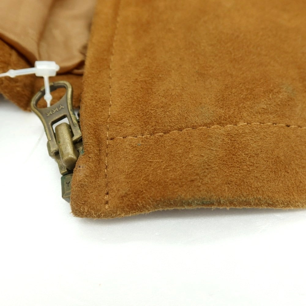 【中古】アカミネ Y.Akamine スエード レザーブルゾン ブラウン【 44 】【 状態ランクC 】【 メンズ 】