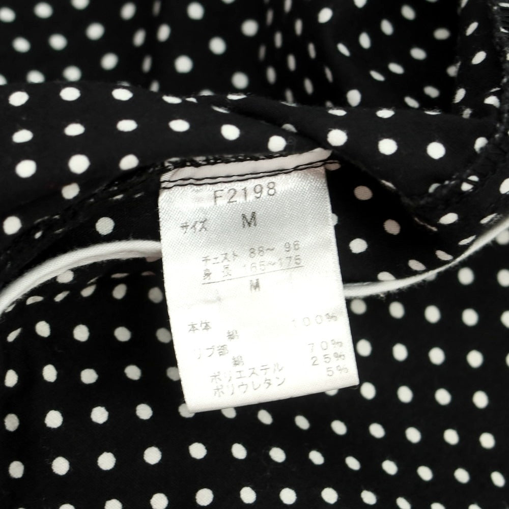 【中古】フレッドペリー FRED PERRY コットン ドット スタンドカラー ダブルジップ ブルゾン ブラックxホワイト【 M 】【 状態ランクC 】【 メンズ 】