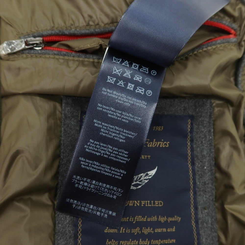 【中古】ハケットロンドン HACKETT LONDON ポリエステル ダウンベスト オリーブ【 S 】【 状態ランクB 】【 メンズ 】