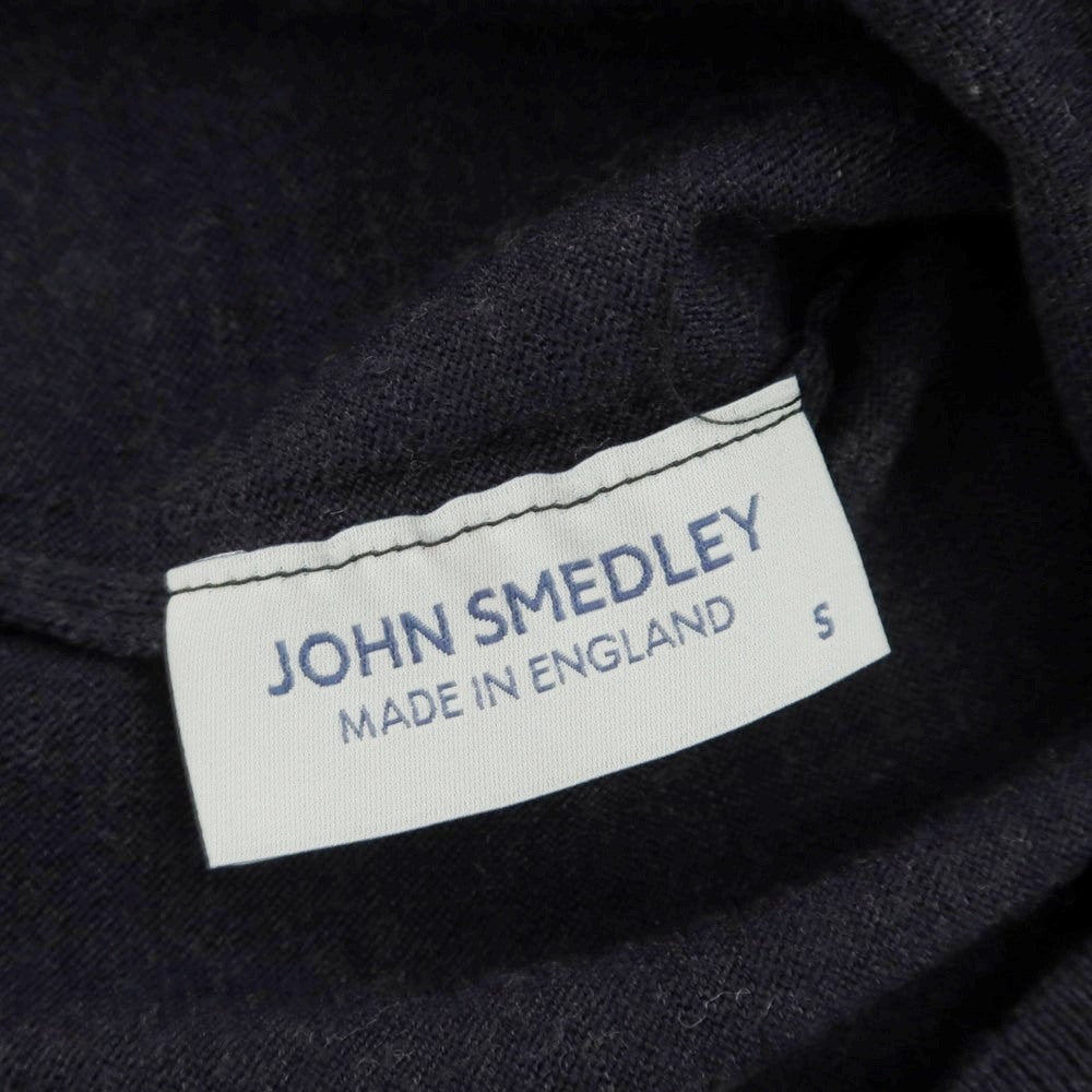 【中古】ジョンスメドレー JOHN SMEDLEY ハイゲージ ウール タートルネック プルオーバーニット グレイッシュネイビー【 S 】【 状態ランクA 】【 メンズ 】