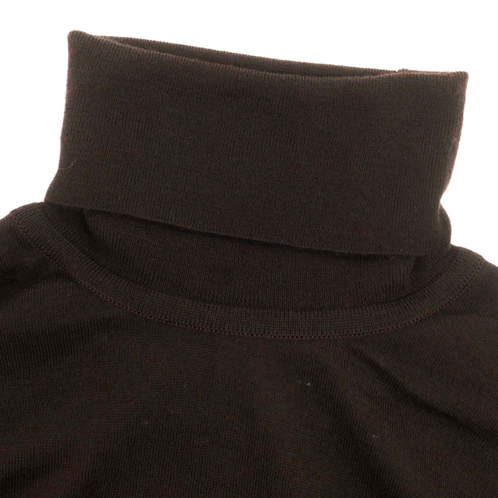 【中古】ジョンスメドレー JOHN SMEDLEY ハイゲージ ウール タートルネック プルオーバーニット ダークブラウン【 S 】【 状態ランクA 】【 メンズ 】