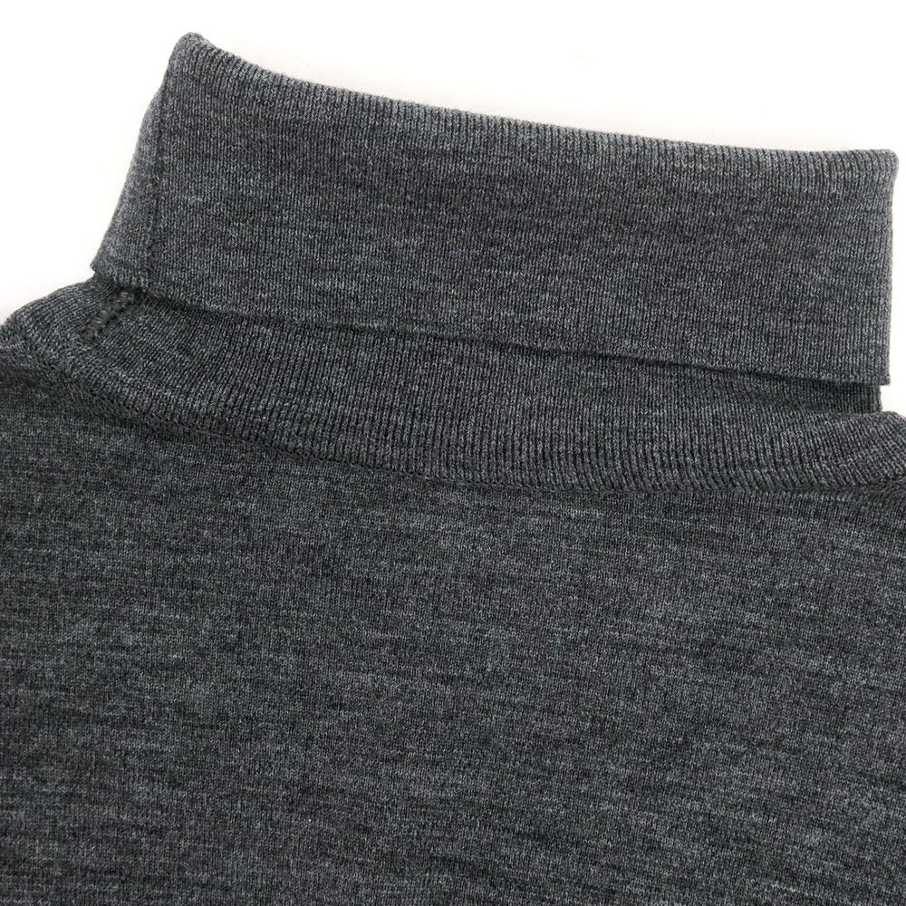 【中古】ジョンスメドレー JOHN SMEDLEY ハイゲージ ウール タートルネック プルオーバーニット ダークグレー【 S 】【 状態ランクA 】【 メンズ 】