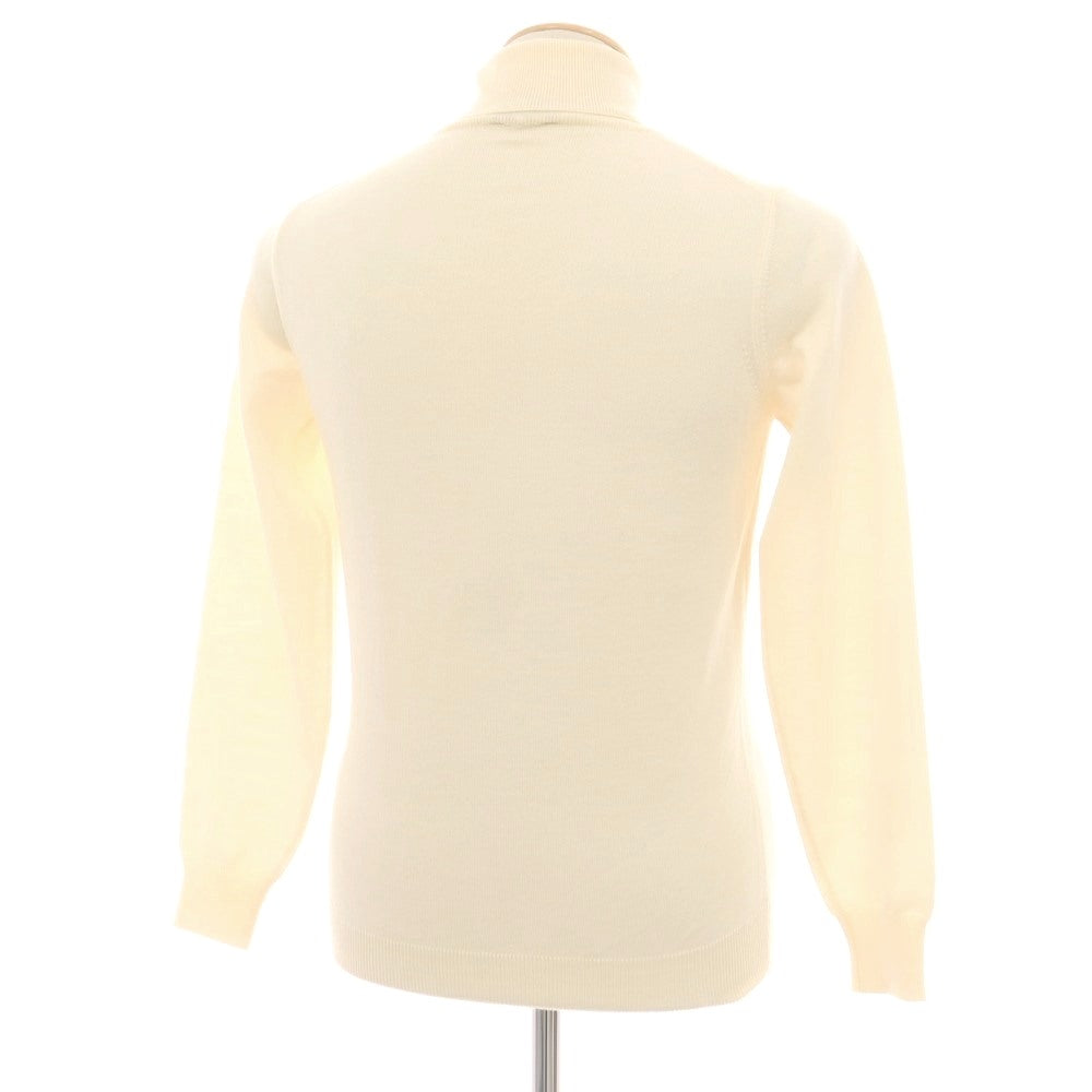【中古】アレッサンドロルッピ Alessandro Luppi ハイゲージ ウール タートルネック プルオーバーニット アイボリー【 44 】【 状態ランクA 】【 メンズ 】