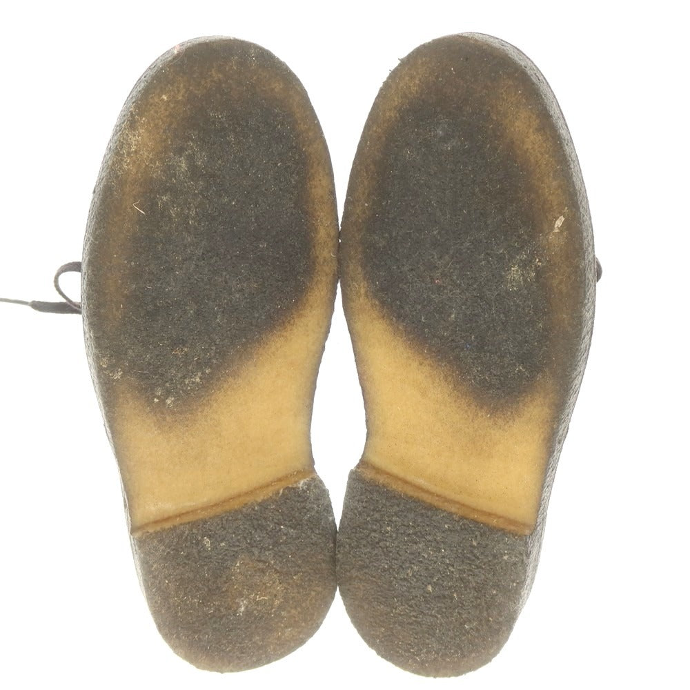 【中古】クラークス Clarks スエード デザートブーツ ブーツ レッド【 UK 6 1/2 】【 状態ランクA 】【 メンズ 】