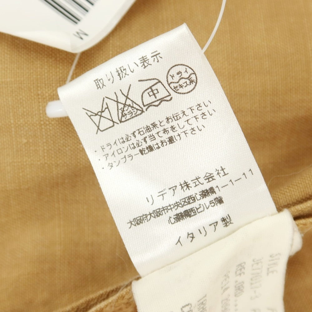 【中古】ラルディーニ LARDINI リネン ジレ ベスト ブラウンベージュ【 46 】【 状態ランクC 】【 メンズ 】
