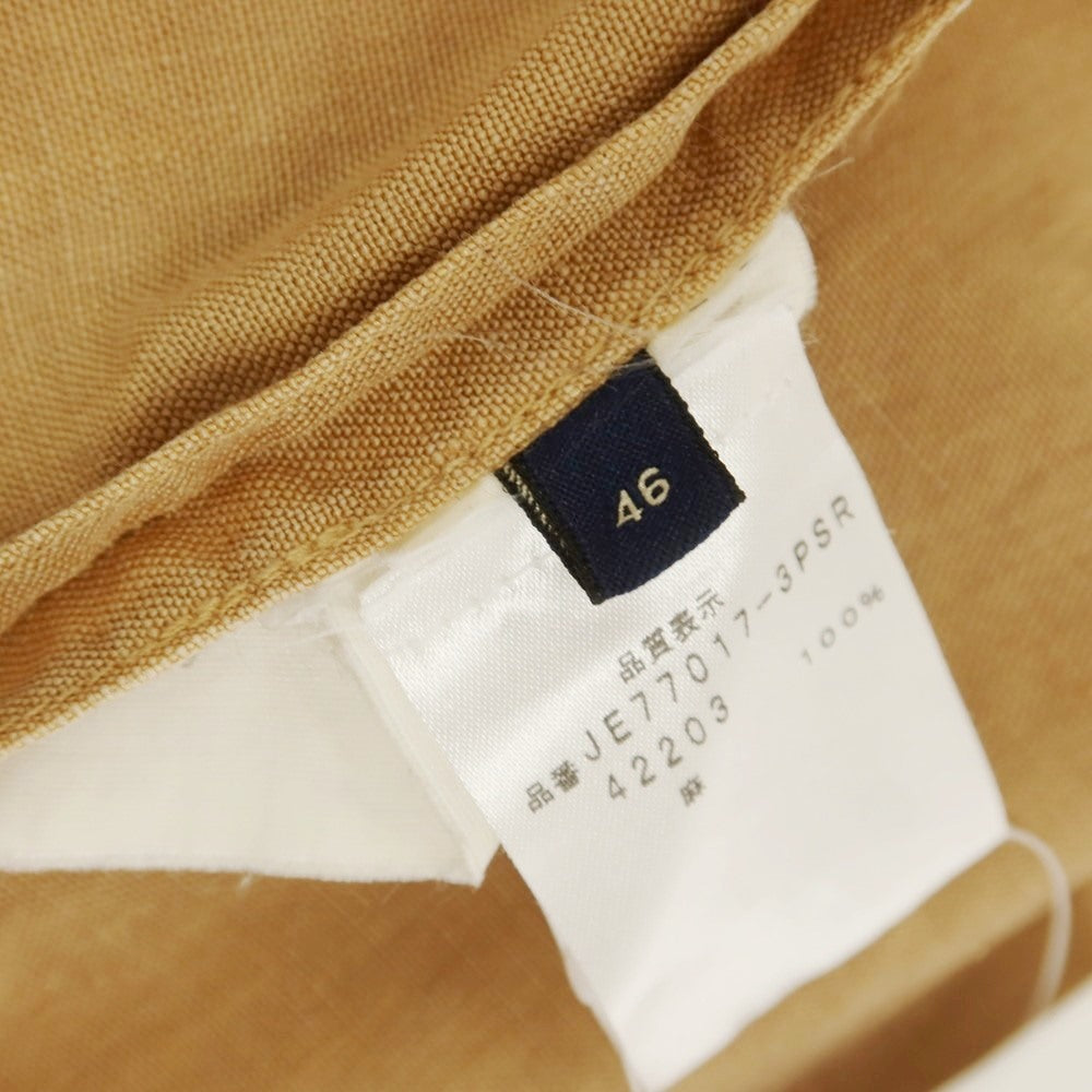 【中古】ラルディーニ LARDINI リネン ジレ ベスト ブラウンベージュ【 46 】【 状態ランクC 】【 メンズ 】